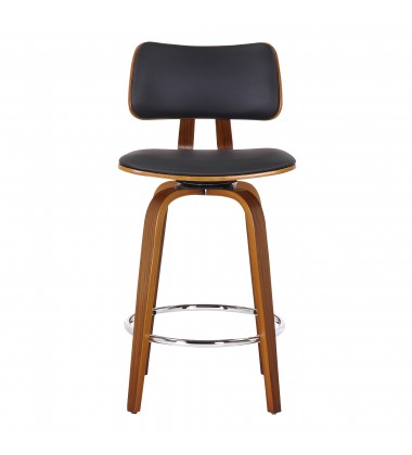 Worldwide -ZUNI-26' COUNTER STOOL PU-BLACK - (203-581PUBK)  Worldwide -ZUNI-26' COUNTER STOOL PU-BLACK - (203-581PUBK)