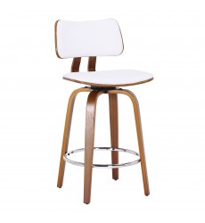  Worldwide -ZUNI-26' COUNTER STOOL PU-WHITE - (203-581PUWT)
