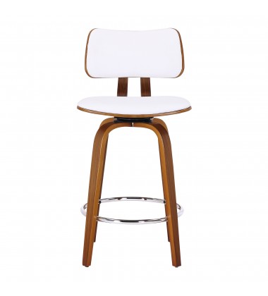  Worldwide -ZUNI-26' COUNTER STOOL PU-WHITE - (203-581PUWT)