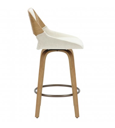  Worldwide -HUDSON-26' COUNTER STOOL-BEIGE FABRIC - (203-582BG)