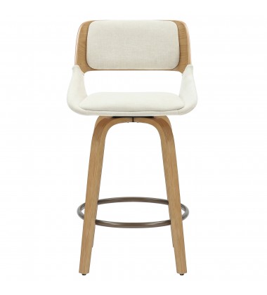  Worldwide -HUDSON-26' COUNTER STOOL-BEIGE FABRIC - (203-582BG)