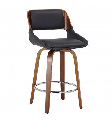  Worldwide -HUDSON-26' COUNTER STOOL PU-BLACK - (203-582PUBK)