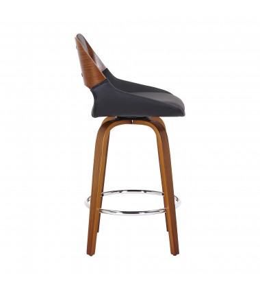  Worldwide -HUDSON-26' COUNTER STOOL PU-BLACK - (203-582PUBK)