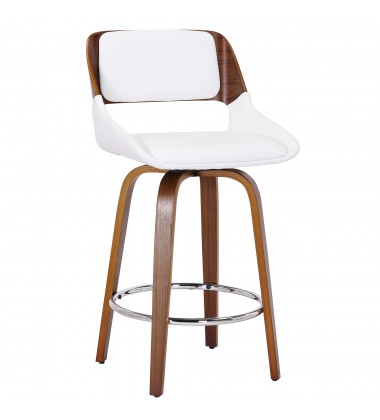  Worldwide -HUDSON-26' COUNTER STOOL PU-WHITE - (203-582PUWT)