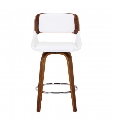  Worldwide -HUDSON-26' COUNTER STOOL PU-WHITE - (203-582PUWT)