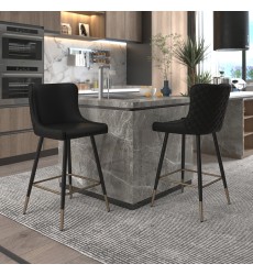  Worldwide -XANDER-26'' COUNTER STOOL-BLACK - (203-620BK)