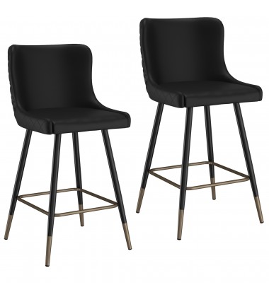  Worldwide -XANDER-26'' COUNTER STOOL-BLACK - (203-620BK)