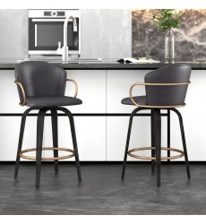  Worldwide -LAWSON-26'' COUNTER STOOL-CHARCOAL - (203-634CH)