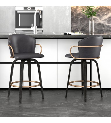  Worldwide -LAWSON-26'' COUNTER STOOL-CHARCOAL - (203-634CH)