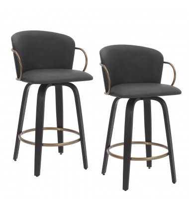  Worldwide -LAWSON-26'' COUNTER STOOL-CHARCOAL - (203-634CH)