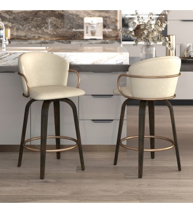 Worldwide -LAWSON-26'' COUNTER STOOL-IVORY - (203-634IV)