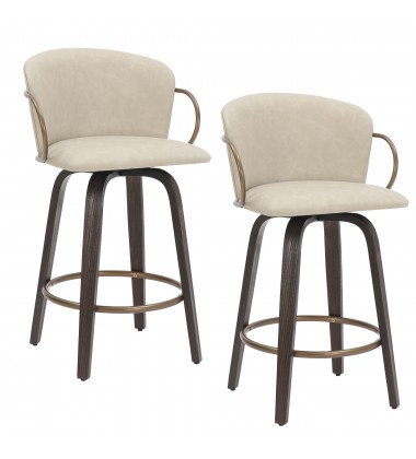  Worldwide -LAWSON-26'' COUNTER STOOL-IVORY - (203-634IV)