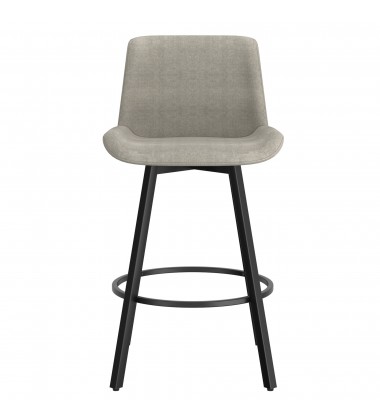  Worldwide -FERN-26'' COUNTER STOOL FABRIC-GREY - (203-666GY)