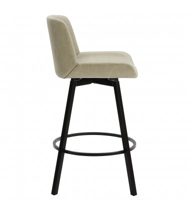  Worldwide -FERN-26'' COUNTER STOOL PU-IVORY - (203-666PUIV)