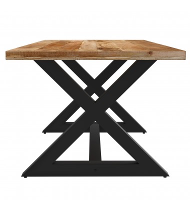  Worldwide -ZAX NATBK_CORTEZ BEG_BK-7PC DINING SET - (207-147NATBK_081BEG_BK)
