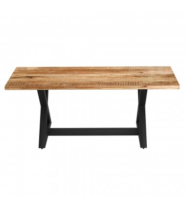  Worldwide -ZAX NATBK_CORTEZ BEG_BK-7PC DINING SET - (207-147NATBK_081BEG_BK)