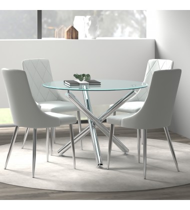  Worldwide -SOLARA II_DEVO LG-5PC DINING SET - (207-160_087LG)