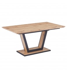  Worldwide-7PC DINING SET-(207-161NAT_081BLK_BK)