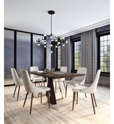  Worldwide -DRAKE_CORA BEIGE-7PC DINING SET - (207-219_182BG)