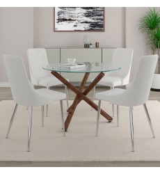 Worldwide -ROCCA_DEVO WT-5PC DINING SET - (207-264_087WT)  Worldwide -ROCCA_DEVO WT-5PC DINING SET - (207-264_087WT)