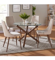  Worldwide -ROCCA_CORA BG-5PC DINING SET - (207-264_182BG)