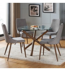  Worldwide -ROCCA_CORA GY-5PC DINING SET - (207-264_182GY)