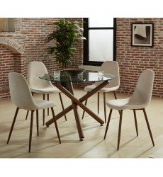 Worldwide -ROCCA_LYNA BG-5PC DINING SET - (207-264_250BG)  Worldwide -ROCCA_LYNA BG-5PC DINING SET - (207-264_250BG)