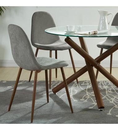 Worldwide -ROCCA_LYNA GY-5PC DINING SET - (207-264_250GY)  Worldwide -ROCCA_LYNA GY-5PC DINING SET - (207-264_250GY)