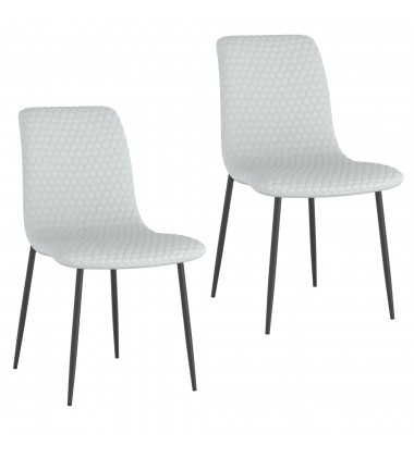  Worldwide -EMERY RECWT_BRIXX LGY-7PC DINING SET - (207-294RECWT_083LGY)