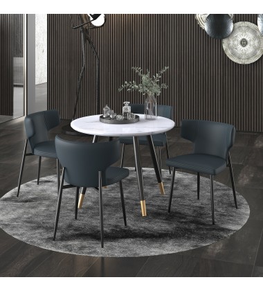  Worldwide -EMERY RND_OLIS PUBK-5PC DINING SET - (207-294RND_085PUBK)