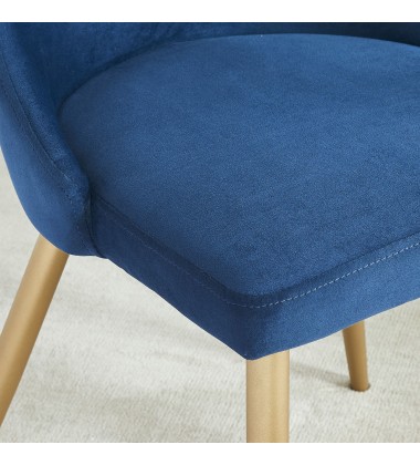  Worldwide -CARMILLA DINING 5PC SET-CHAIR BLUE - (207-353GD_BLU)