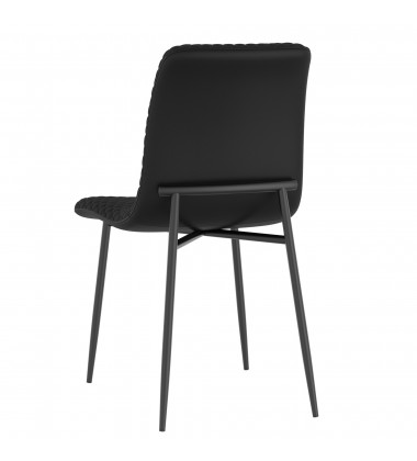  Worldwide -CARMILLA_BRIXX BLK-5PC DINING SET - (207-353_083BLK)