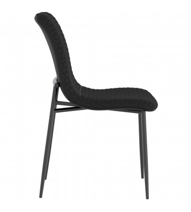  Worldwide -CARMILLA_BRIXX BLK-5PC DINING SET - (207-353_083BLK)