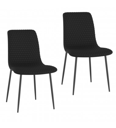  Worldwide -CARMILLA_BRIXX BLK-5PC DINING SET - (207-353_083BLK)
