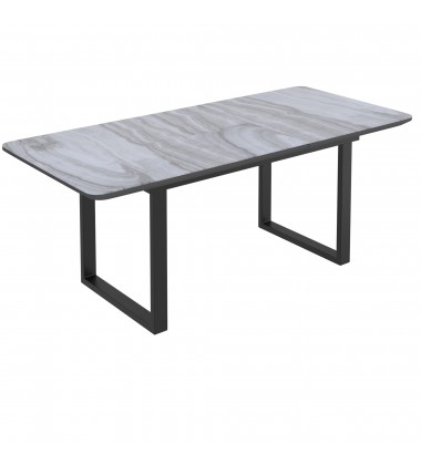  Worldwide -GAVIN_DEVO BK-7PC DINING SET - (207-360_087BK)