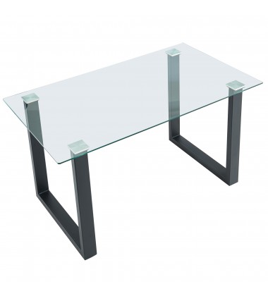  Worldwide -FRANCO BK_SILVANO GY-5PC DINING SET - (207-454BK_429GY)