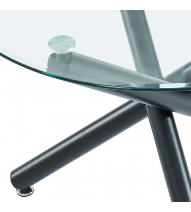  Worldwide -SUZETTE_SILVANO GY-5C DINING SET - (207-476_429GY)