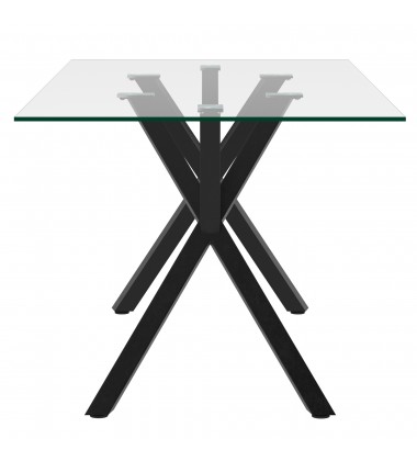 Worldwide -STARK BK_BIANCA BG_BK-7PC DINING SET - (207-535BK_086BG)  Worldwide -STARK BK_BIANCA BG_BK-7PC DINING SET - (207-535BK_086BG)