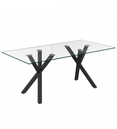 Worldwide -STARK BK_ARCHER CH-7PC DINING SET - (207-535BK_089CH)  Worldwide -STARK BK_ARCHER CH-7PC DINING SET - (207-535BK_089CH)