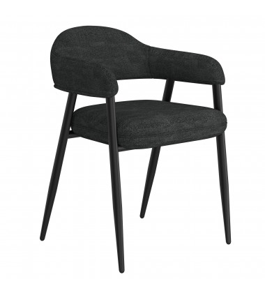 Worldwide -STARK BK_ARCHER CH-7PC DINING SET - (207-535BK_089CH)  Worldwide -STARK BK_ARCHER CH-7PC DINING SET - (207-535BK_089CH)