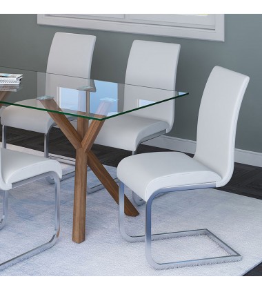  Worldwide -STARK WAL/MAXIM WT-7PC DINING SET - (207-535WL_489WT)