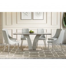  Worldwide -NAPOLI_DEVO LG-7PC DINING SET - (207-545_087LG)