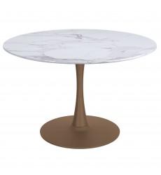  Worldwide -ZILO LARGE GD_CLEO BK-7PC DINING SET - (207-671GD_L_636BK)