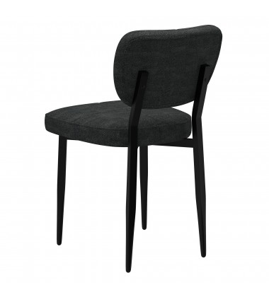  Worldwide -ZILO LARGE_BK_ZEKE CH-7PC DINING SET - (207-671LBK_090CH)
