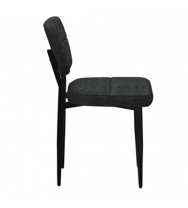  Worldwide -ZILO LARGE_BK_ZEKE CH-7PC DINING SET - (207-671LBK_090CH)