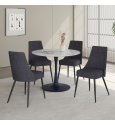  Worldwide -ZILO SM BK_KODA CH-5PC DINING SET - (207-671SMBK_158CH)