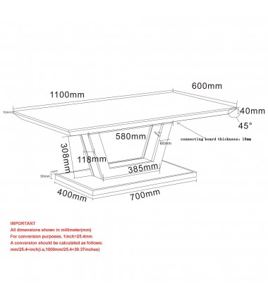  Worldwide -FORNA-COFFEE TABLE-NATURAL - (301-161NAT)