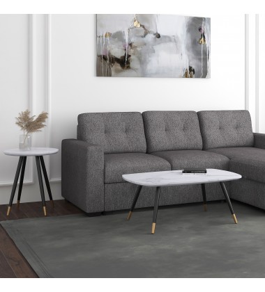  Worldwide -EMERY-RECT. COFFEE TABLE-WHITE - (301-294REC-WT)