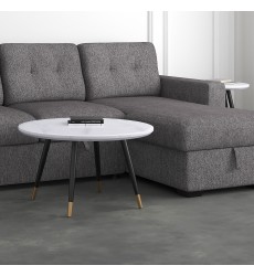  Worldwide -EMERY-ROUND COFFEE TABLE-WHITE - (301-294RND-WT)