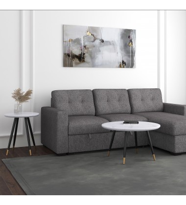  Worldwide -EMERY-ROUND COFFEE TABLE-WHITE - (301-294RND-WT)
